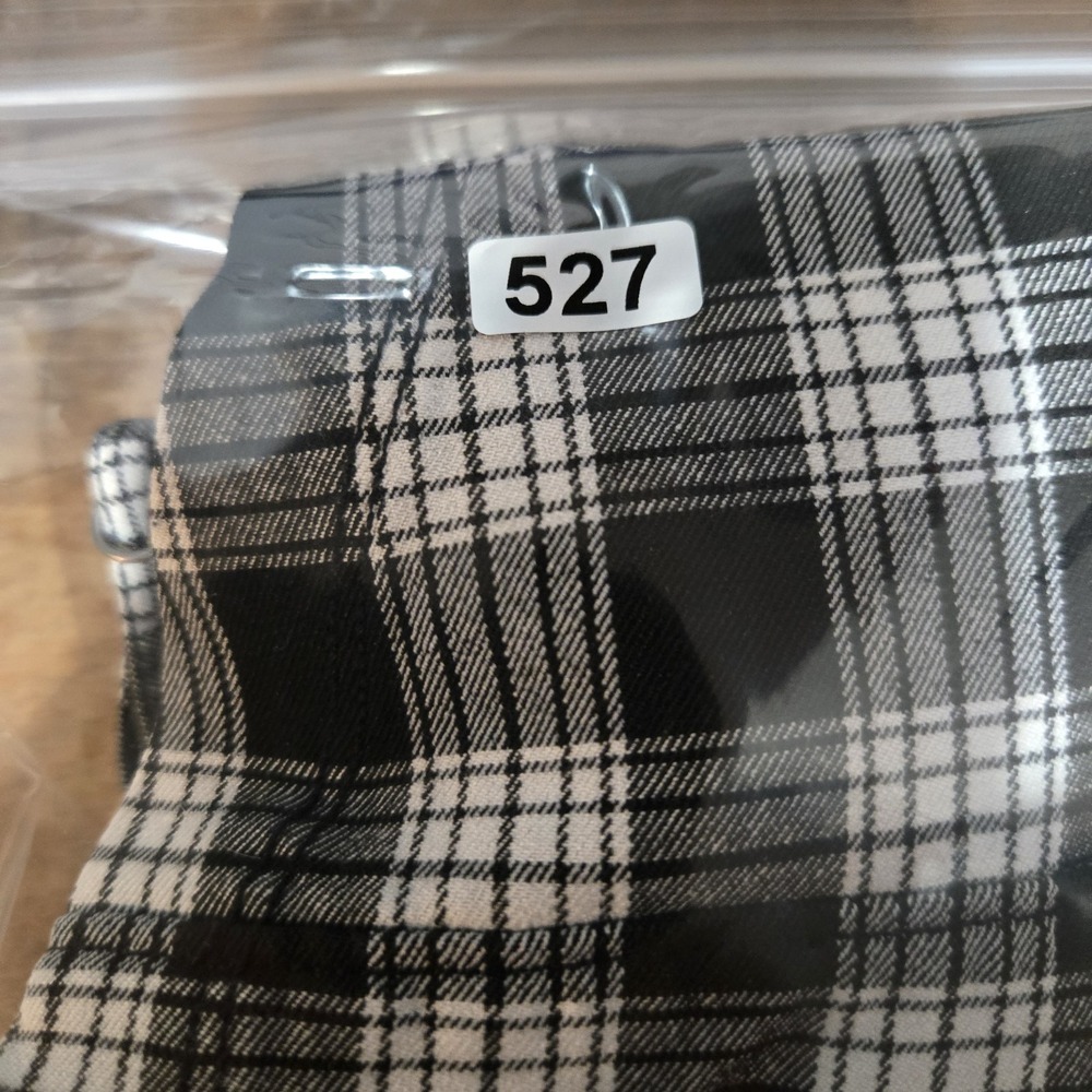 Hollister Black and White Plaid Crop Top Size M Square Neck Preppy Grunge y2k - Picture 7 of 7